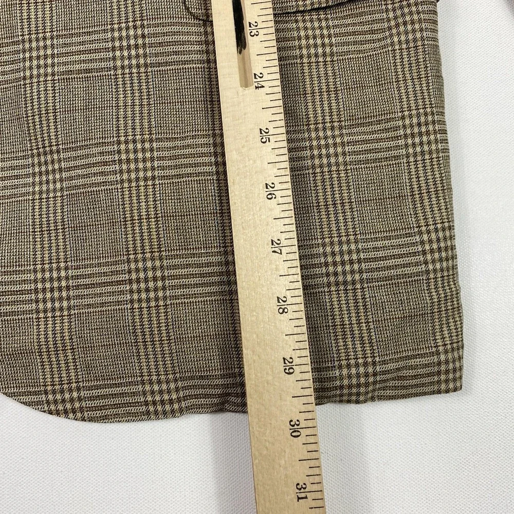 Oxxford Clothes Blazer Mens 44S Plaid Wool Sport Coat Jacket Maus & Hoffman‎